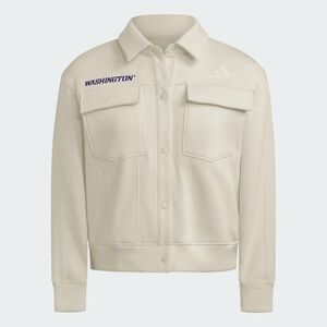 Adidas Washington Huskies Women’s Exclusive Faux Denim 3-Stripes Fleece Jacket